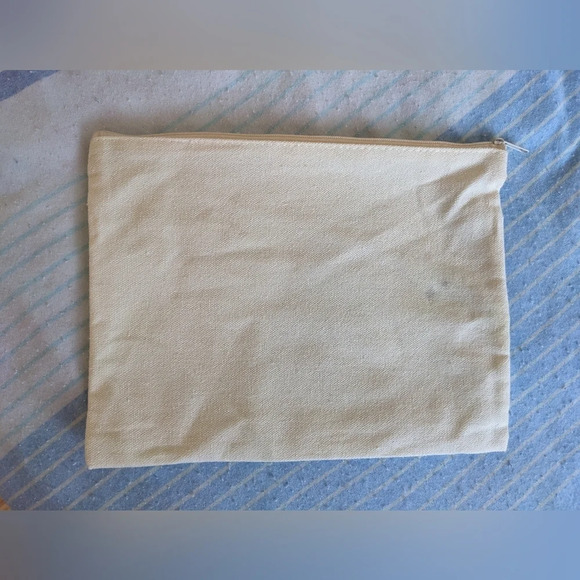 Cream Zippered Pouch - Picture 2 of 3